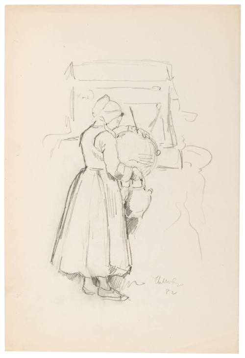 Study of Woman at a Well