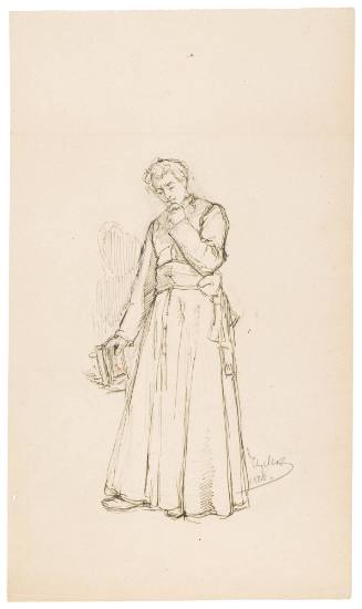 Study for Le Retour (1879); verso: Trees