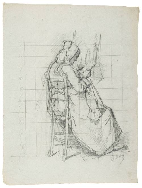 Study for Purchase of the Wedding Gown (La Toilette de la Noce) 1880