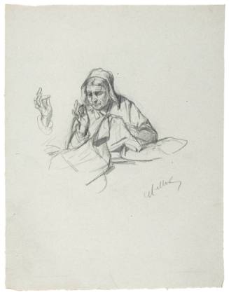 Study for Purchase of the Wedding Gown (La Toilette de la Noce) 1880