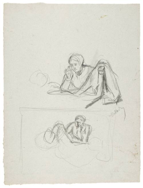 Study for Purchase of the Wedding Gown (La Toilette de la Noce) 1880