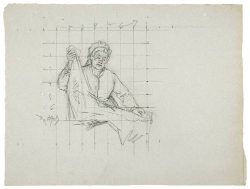 Study for Purchase of the Wedding Gown (La Toilette de la Noce) 1880