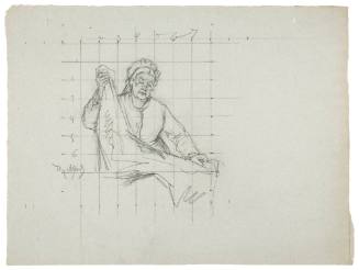 Study for Purchase of the Wedding Gown (La Toilette de la Noce) 1880