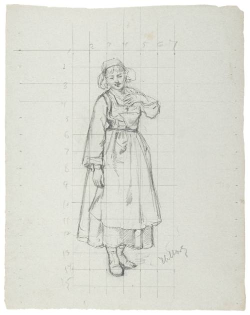 Study for Purchase of the Wedding Gown (La Toilette de la Noce) 1880