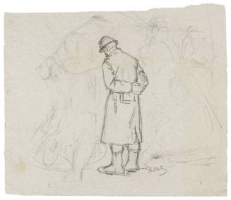 Study for Evening of the Battle (1882)