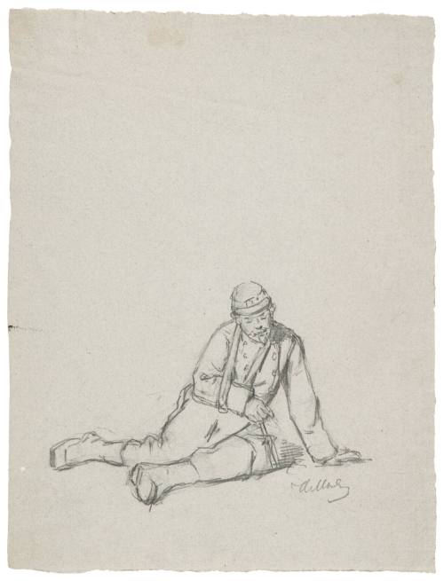 Study for Evening of the Battle (1882)
