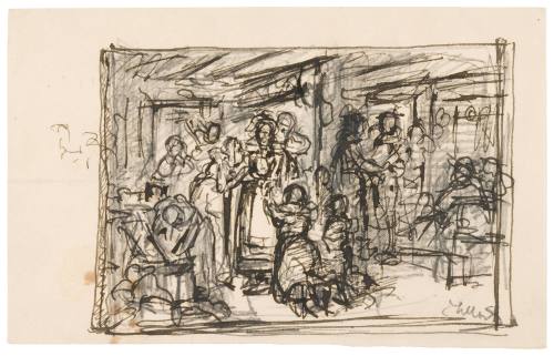 Study for Morning of the Wedding (Matin de la Noce) 1883