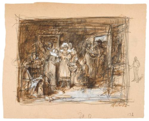 Study for Morning of the Wedding (Matin de la Noce) 1883