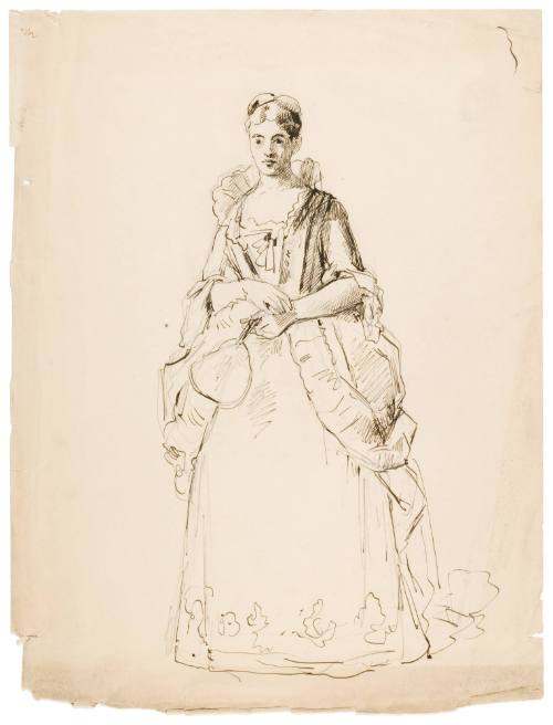 Study for Visit of the Marquise (1887)