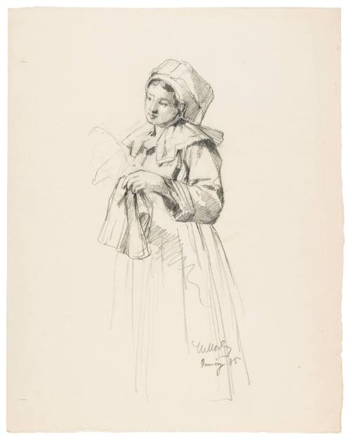 Study for Visit of the Marquise (1887)