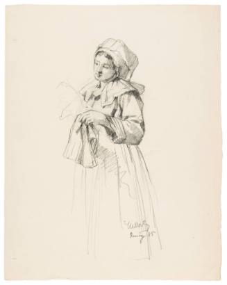 Study for Visit of the Marquise (1887)