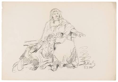 Study for Abandoned (1887)