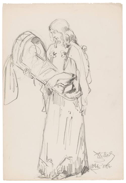 Study for Abandoned (1887)