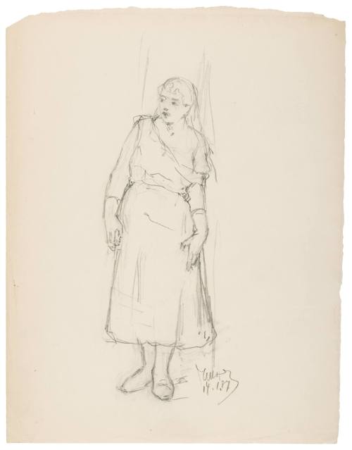 Study for White Captive (1887)