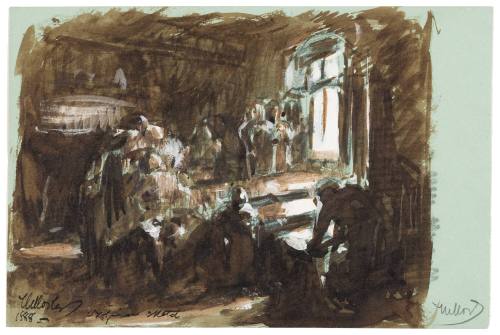 Study for Last Moments (Death of the Grandfather, ca. 1889)