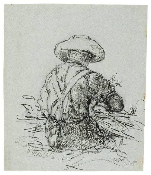 Study for "Husking Bee" (1890)
