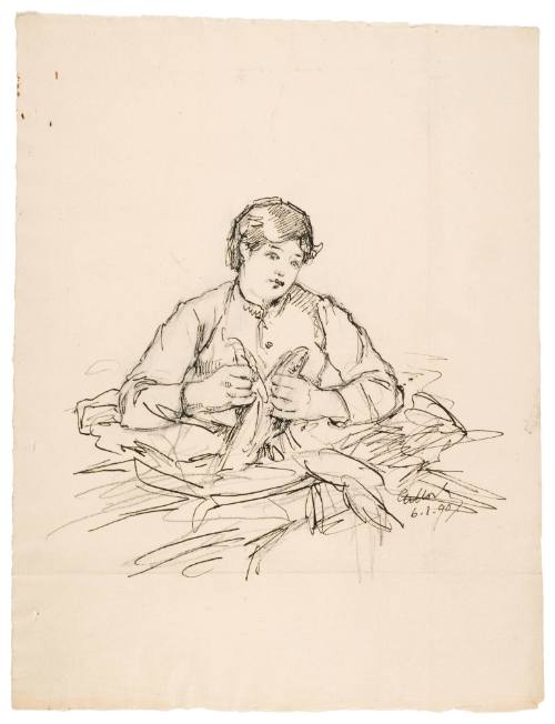 Study for Husking Bee (1890)