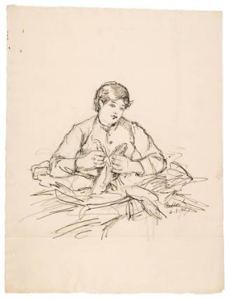 Study for Husking Bee (1890)