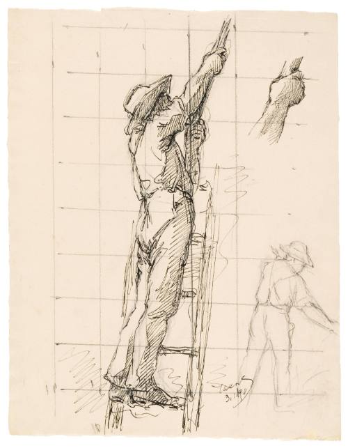 Study for Husking Bee (1890)