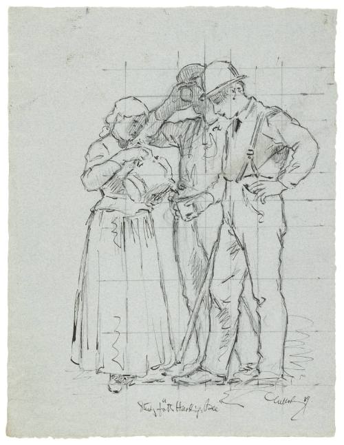 Study for Husking Bee (1890)
