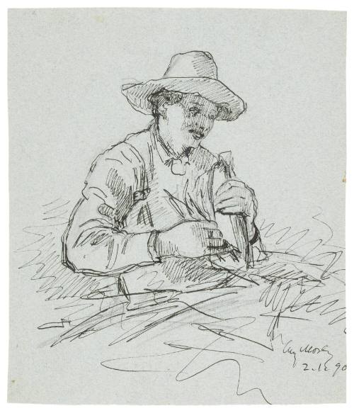 Study for Husking Bee (1890)
