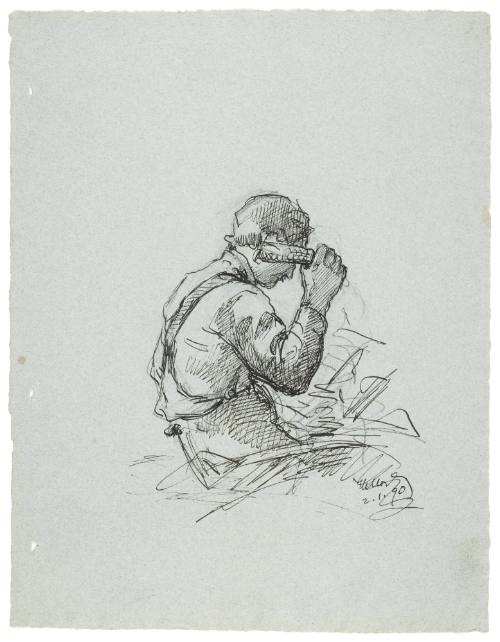 Study for Husking Bee (1890)