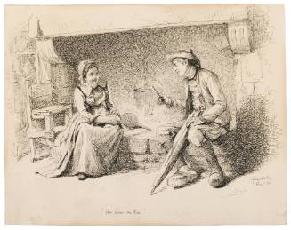Study for "The Chimney Corner"