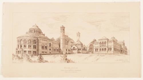 Proposed Additions to the Cincinnati Art Museum (from North East)