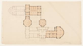 Proposed Floor Plan with Library and North and East Wings of Cincinnati Art Museum