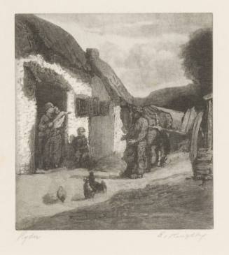 Cart Before Peasant's Hut