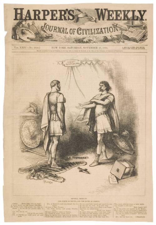 General Make-Up (The North as Brutus, and the South as Cassius)