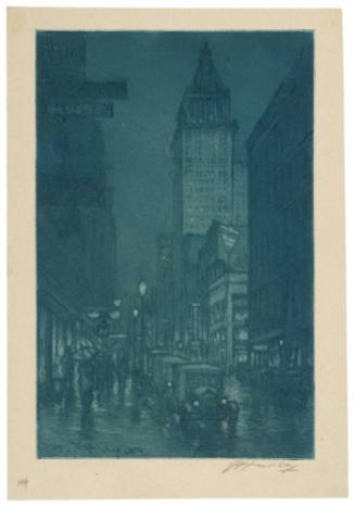 E. 4th Street at Night