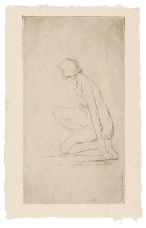 Kneeling Female Nude
