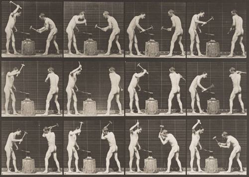 Blacksmiths, Hammering on Anvil