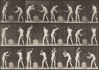 Blacksmiths, Hammering on Anvil