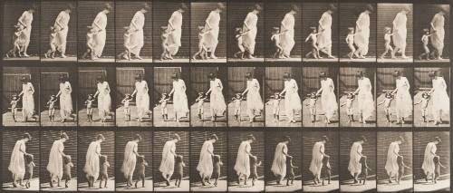 Running and Leading Child Hand in Hand