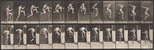 Jumping, Running Straight High Jump