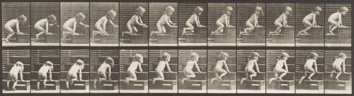 Child Crawling up Stairs