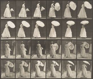 Walking and Opening Parasol