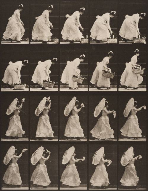 A: Lifting a Basket. B: Running and Waving a Handkerchief