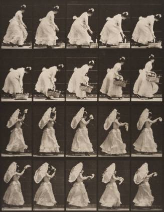 A: Lifting a Basket. B: Running and Waving a Handkerchief