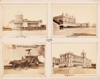 4 Calcutta Landscape Subjects: General Post Office; New Market House; Photographic Rooms; High Court