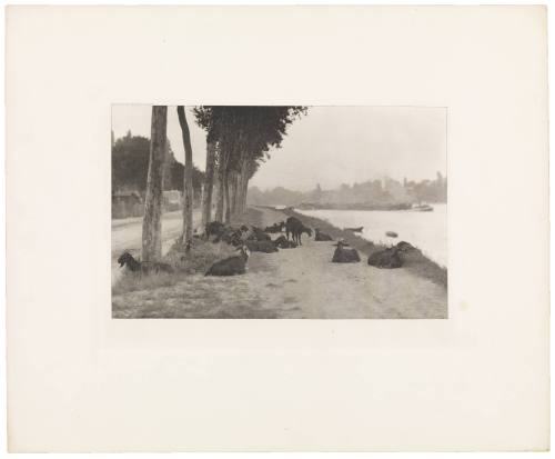 On the Seine — Near Paris from the portfolio Picturesque Bits of New York and Other Studies