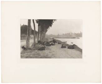 On the Seine — Near Paris from the portfolio Picturesque Bits of New York and Other Studies