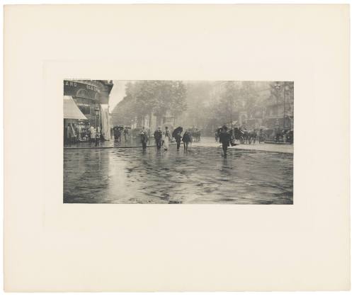 A Wet Day on the Boulevard — Paris from the portfolio Picturesque Bits of New York and Other Studies