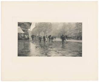 A Wet Day on the Boulevard — Paris from the portfolio Picturesque Bits of New York and Other Studies
