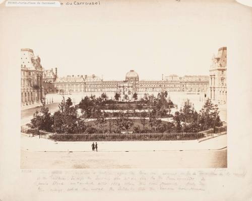 Place du Carrousel [Tuilleries from Pavillon de L'horloge, Louvre, Paris]