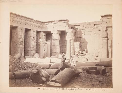 Thebes. Great Court of the Temple of Medeénet Haboo, Enclosing the Ruins of the Christian Church