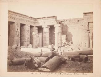 Thebes. Great Court of the Temple of Medeénet Haboo, Enclosing the Ruins of the Christian Church