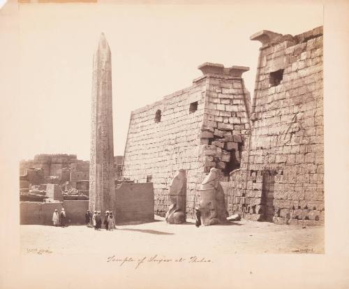 Thebes. Propylon of the Temple of Luxor, with the Obelisk